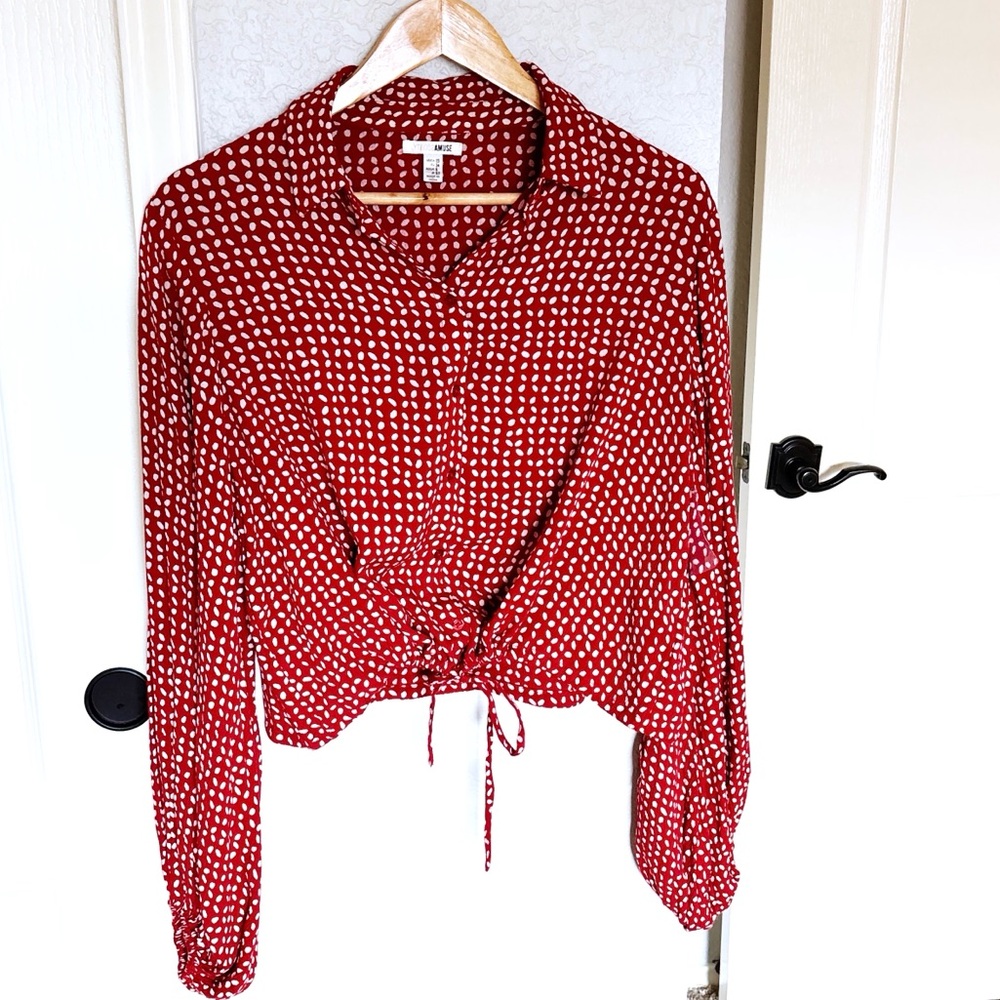 ✨NWT Amuse Society Woven Camille Top